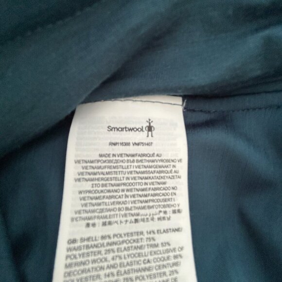 Smartwool Skort Green Merino Wool Blend Womens XS Activewear Performance - Picture 9 of 12